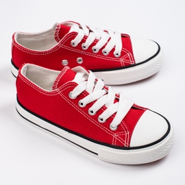 Tênis infantil Vico com cadarço vermelho 1