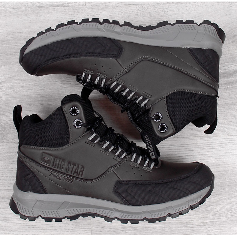 Botas de caminhada de homem Big Star II174176 cinzentas cinza 1