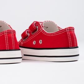 Tênis infantil Shelovet vermelho com velcro 2