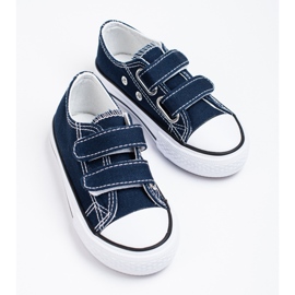 Tênis infantil Shelovet azul marinho com velcro 1
