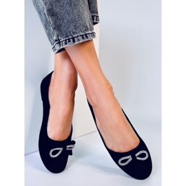 Sapatilhas de balé pretas de camurça Benoit preto 1 Sapatilhas de balé pretas de camurça Benoit preto 1