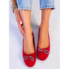 Sabrinas de camurça com laço vermelho Benoit 1