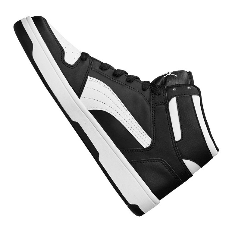Tênis Puma Rebound LayUp Jr 370486 01 preto 1