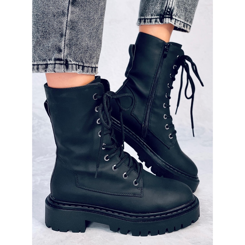 Botas tresso pretas preto 1