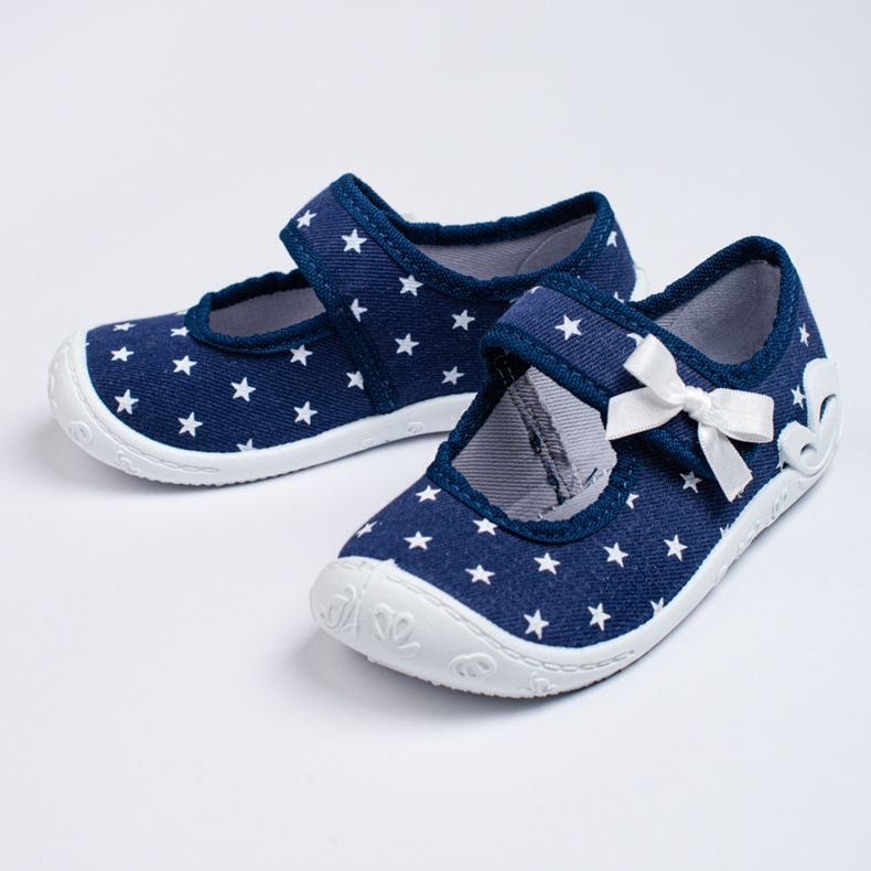 SHELOVET Chinelos azul marinho 3F estrela para meninas multicolorido 1