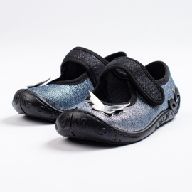 SHELOVET chinelos de borboleta 3F para meninas cinza 2