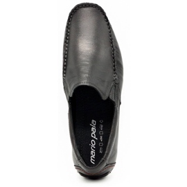 Olivier Mocassins masculinos 763 grão preto 1