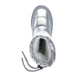 Botas de neve metálicas prateadas de menina Big Star KK374218 prata 1