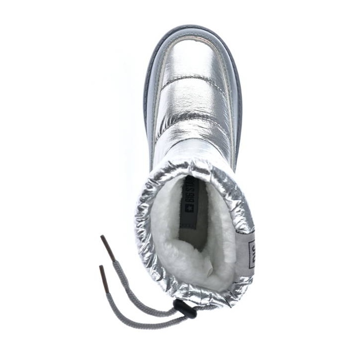 Botas de neve metálicas prateadas de menina Big Star KK374218 prata 1