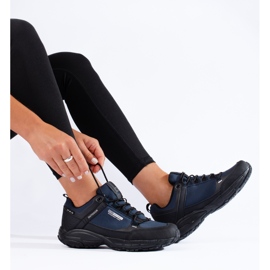 Sapatos de trekking ao ar livre de mulher DK azul marinho 1