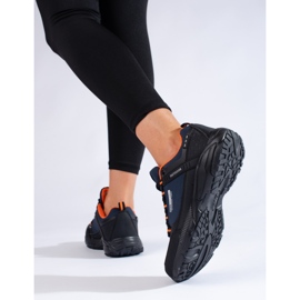 Tênis feminino de trekking ao ar livre DK azul marinho e preto azul-marinho 2