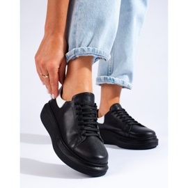 SHELOVET Sapatos esportivos femininos clássicos pretos por T.Sokolski 2