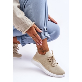 PG1 Tênis esportivo feminino clássico bege Nickilla 2