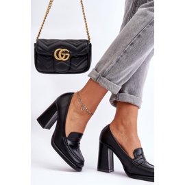 PS1 Bombas da moda em um salto preto Florence 2