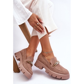 PS1 Mocassins de camurça clássicos em plataforma grossa marrom Catch Me! castanho 1 PS1 Mocassins de camurça clássicos em plataforma grossa marrom Catch Me! castanho 1