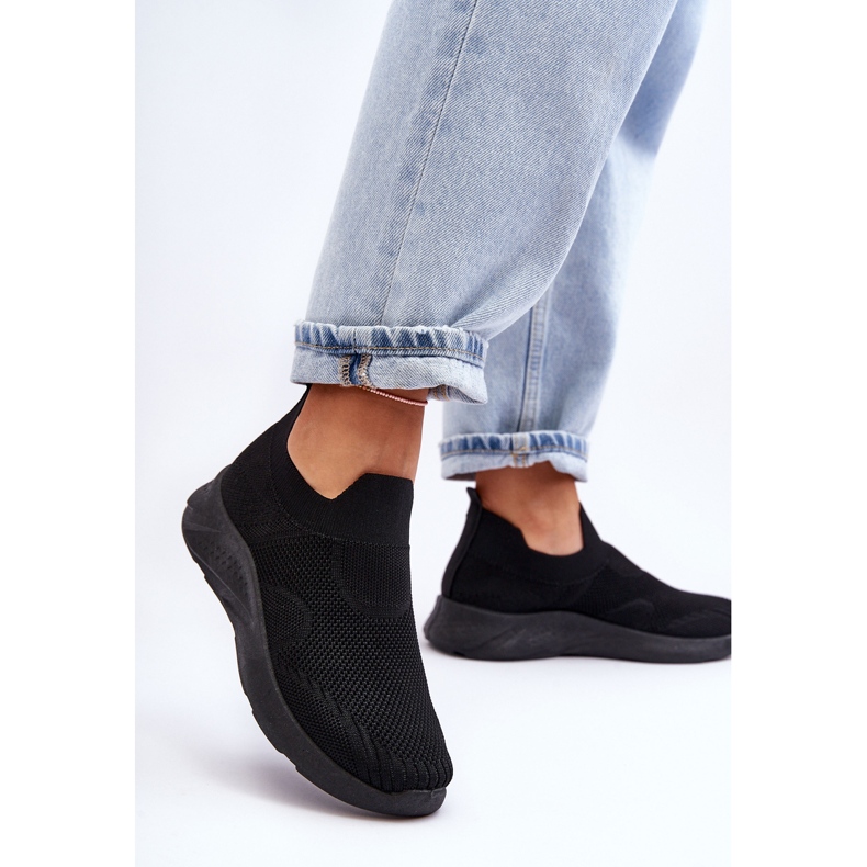 PG1 Sapatos esportivos femininos sem cadarço Preto Claris 1