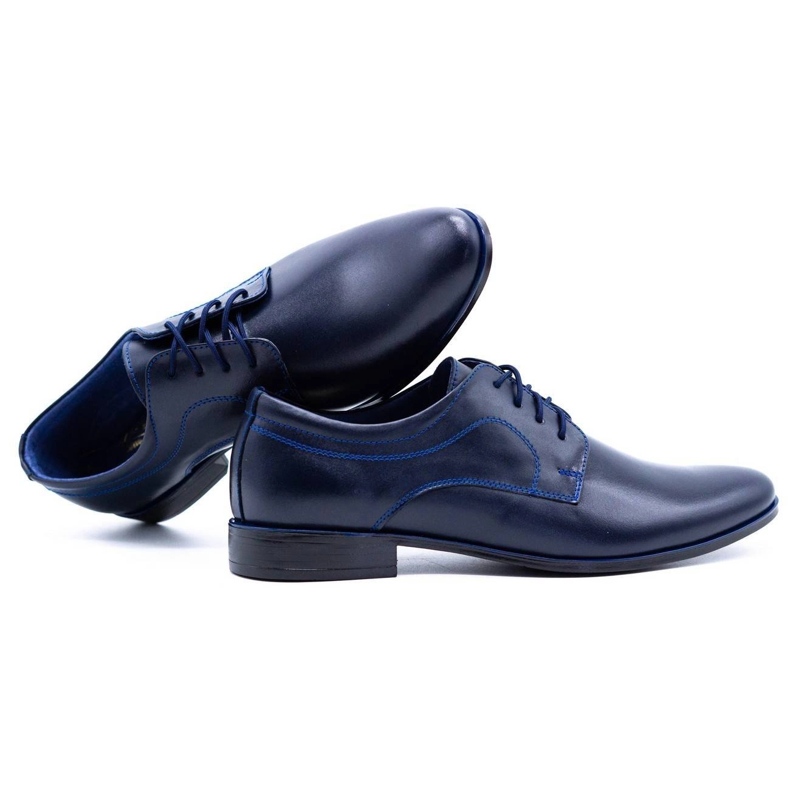 Olivier Sapatos formais masculinos 108 azul marinho 2