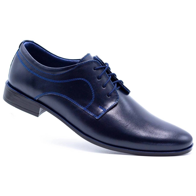 Olivier Sapatos formais masculinos 108 azul marinho 4