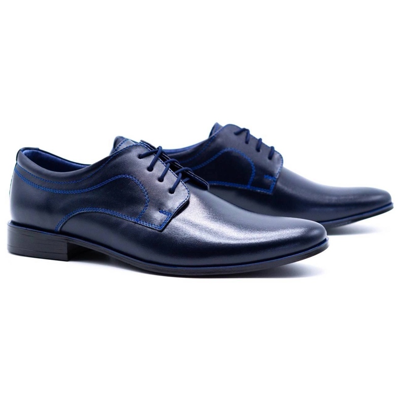 Olivier Sapatos formais masculinos 108 azul marinho 5