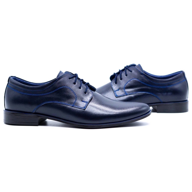 Olivier Sapatos formais masculinos 108 azul marinho 7