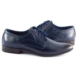 Olivier Sapatos de couro masculino 256 azul marinho 4