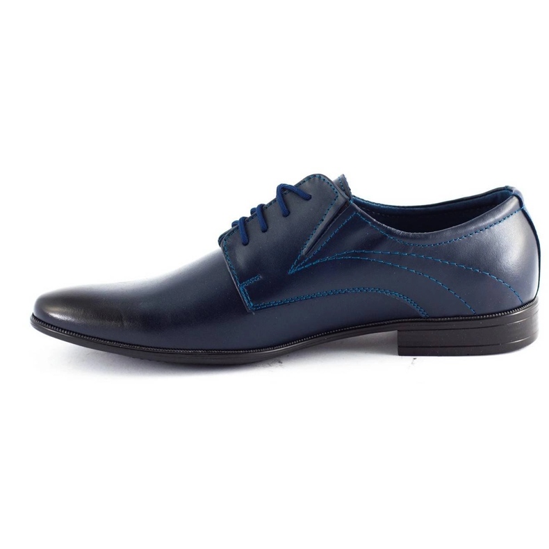 Olivier Sapatos de couro masculino 256 azul marinho 5