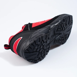 Sapatos de trekking de homem DK vermelhos preto 4