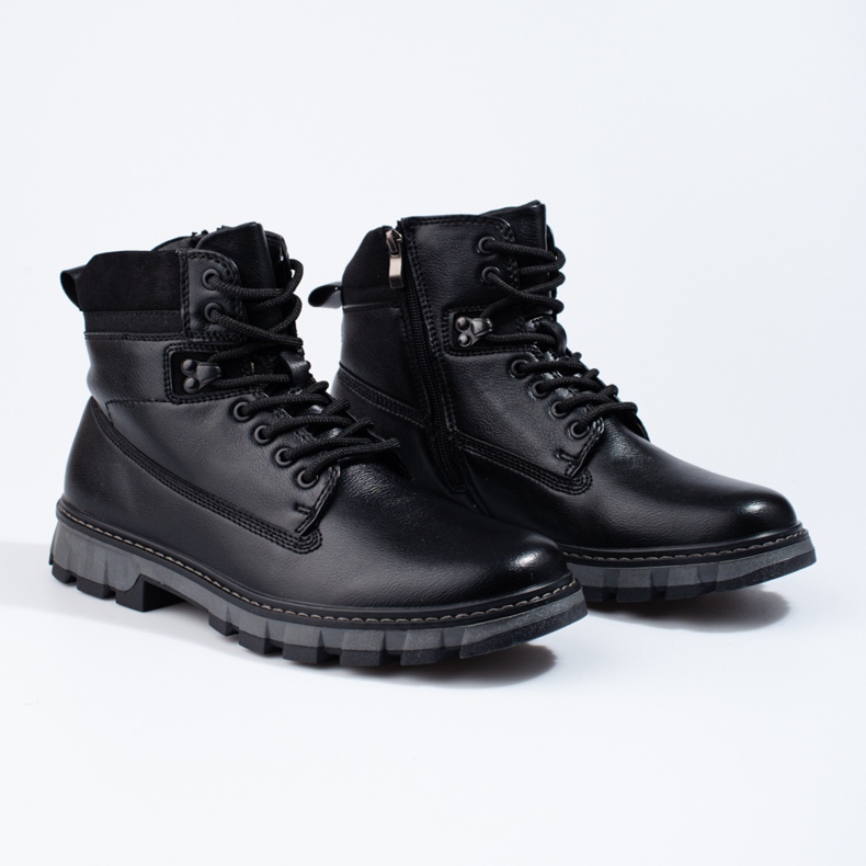 Botas de caminhada de homem Shelovet pretas preto 1