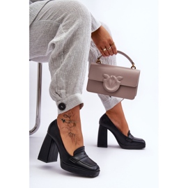 Sapatos de salto alto pretos Alisa 1