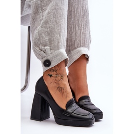 Sapatos de salto alto pretos Alisa 2