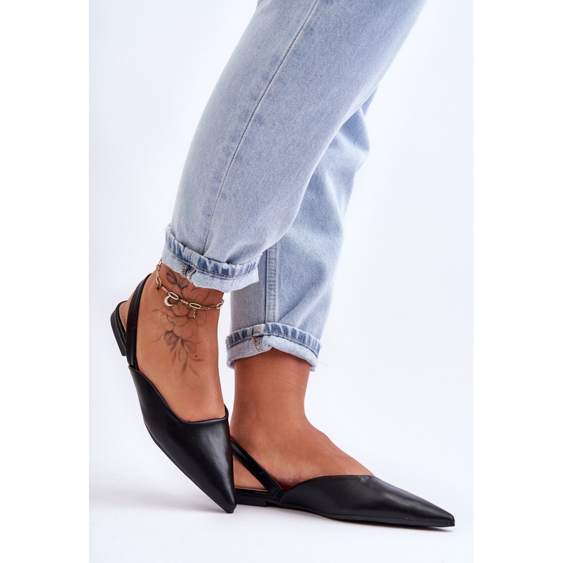 PS1 Sabrinas femininas de couro sem cadarço pretas germes preto 2