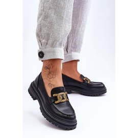 PG1 Mocassim Plataforma Feminino com Decoração Preto Ameg 2