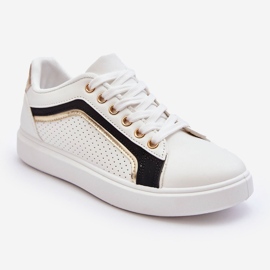 PG1 Sapatos esportivos femininos clássicos baixos Lamimi branco 1