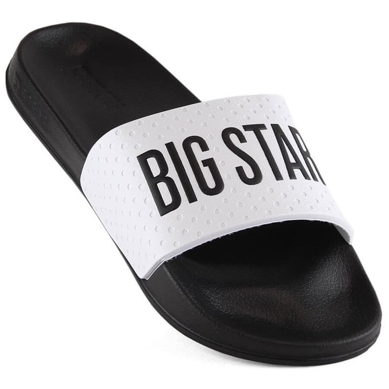 Chinelos de espuma esportivos masculinos brancos Big Star MM174320 1