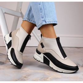 Big Star Botins Rieker W RKR608 bege 2