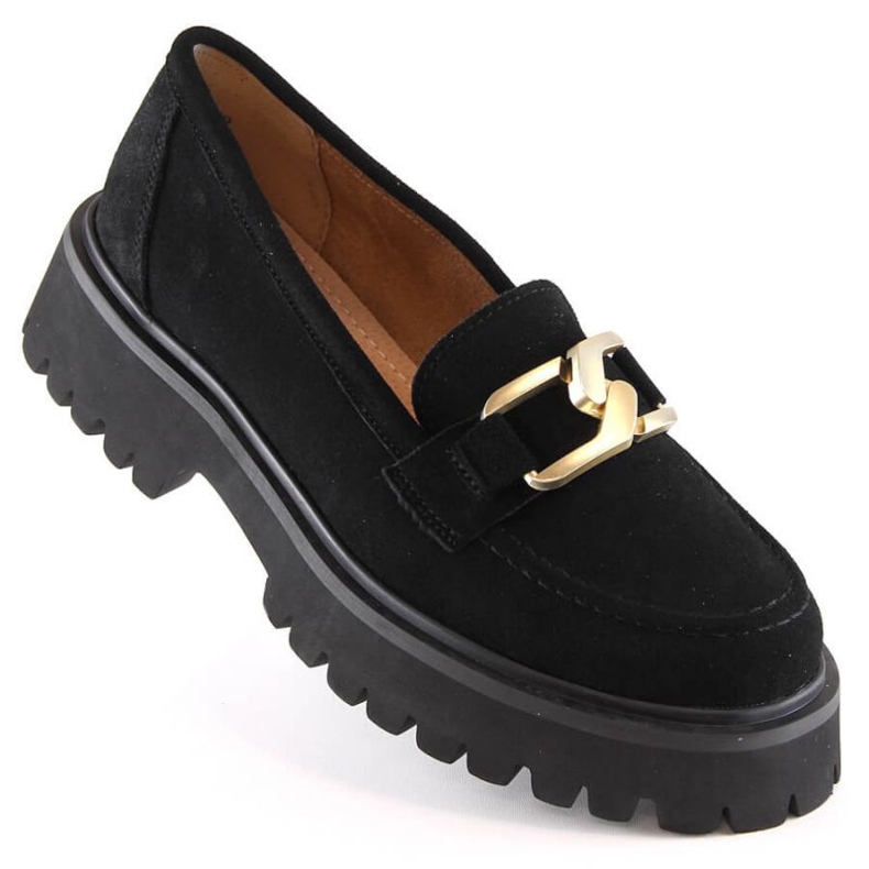 Sapato plataforma camurça Filippo W PAW459A preto 1