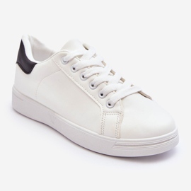 Tênis esportivo clássico feminino branco e preto Corrine 1