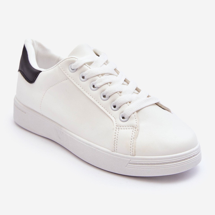 Tênis esportivo clássico feminino branco e preto Corrine 1