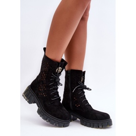 Botas Openwork Trabalhadores Preto Idealmente 1 Botas Openwork Trabalhadores Preto Idealmente 1