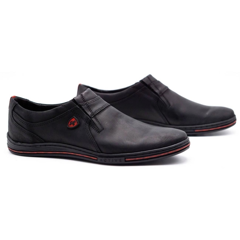 Polbut Couro Brogues Masculino 362 Preto 1