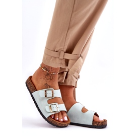 MSMG Sandálias femininas sem cadarço Cortina Menta verde 3