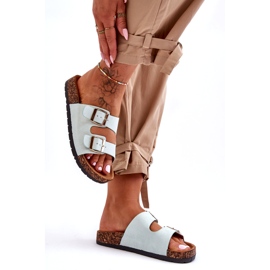 MSMG Sandálias femininas sem cadarço Cortina Menta verde 2