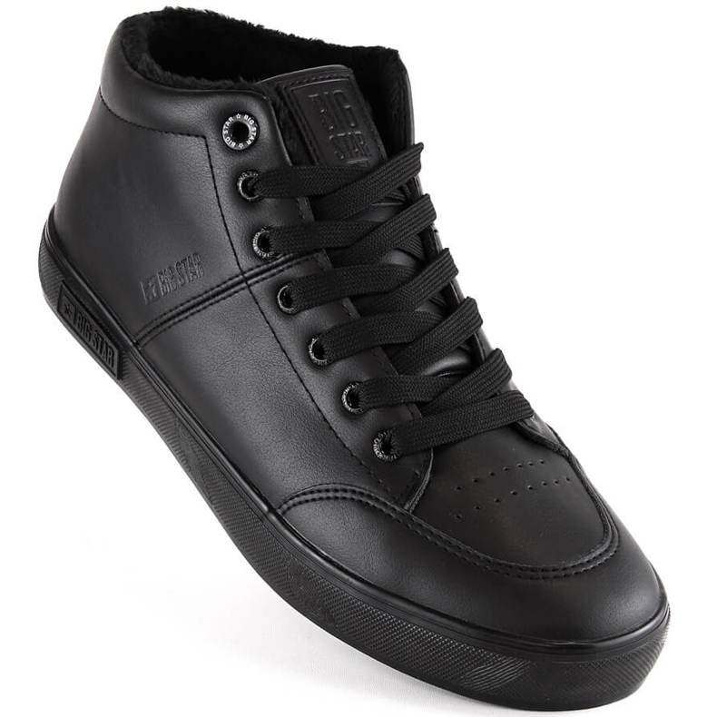 Sapatos esportivos masculinos isolados para o tornozelo Big Star KK174348 preto 1
