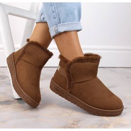 Botas de neve para mulher mukluki castanho Big Star KK274620 marrom 1