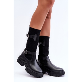 Botas Meias Femininas Preto Abroze 2