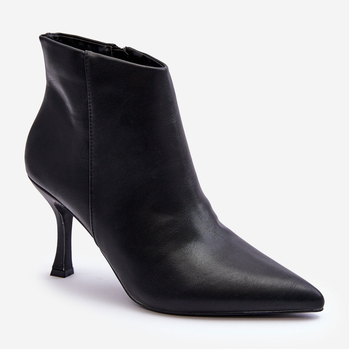 Botas Femininas de Couro Salto Alto Preto Merisa 1
