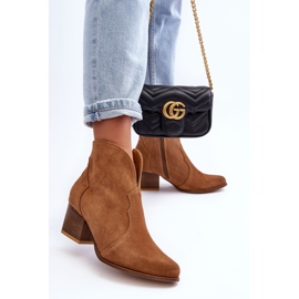 Lewski Shoes Botas de cowboy de camurça Lewski EV28 marrom castanho 2