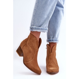 Lewski Shoes Botas de cowboy de camurça Lewski EV28 marrom castanho 1