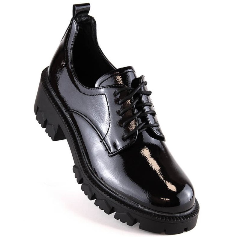 Sapatos lacados Potocki W WOL111B preto 1