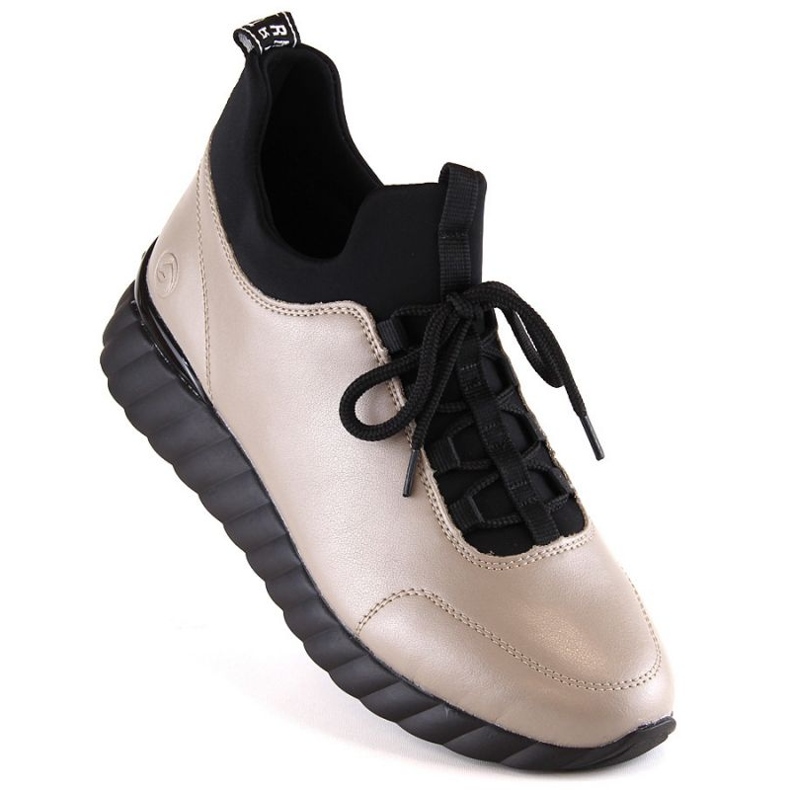 Rieker Remonte W RKR611A sapato de couro bege 1